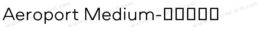Aeroport Medium字体转换